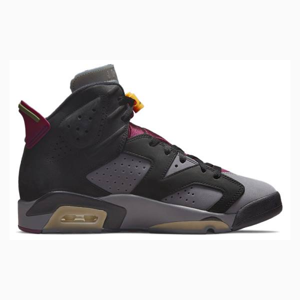 Black / Purple Nike Retro Bordeaux Basketball Shoes Men's Air Jordan 6 | JD-506KJ