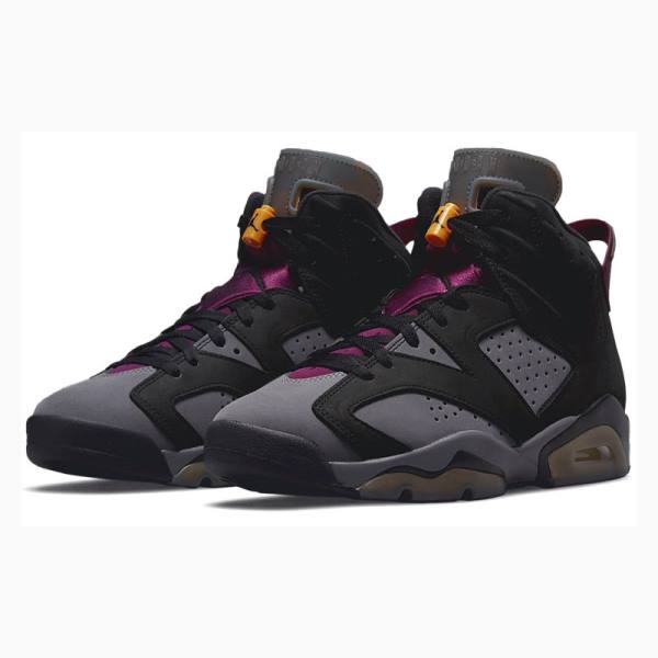 Black / Purple Nike Retro Bordeaux Basketball Shoes Men's Air Jordan 6 | JD-506KJ