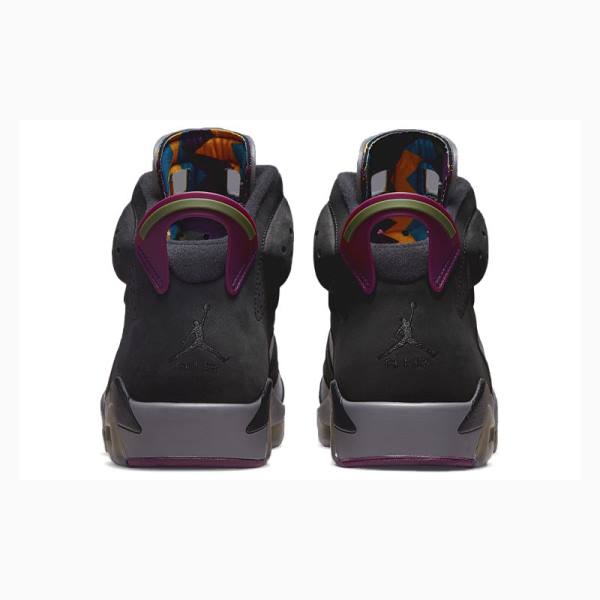 Black / Purple Nike Retro Bordeaux Basketball Shoes Men's Air Jordan 6 | JD-506KJ