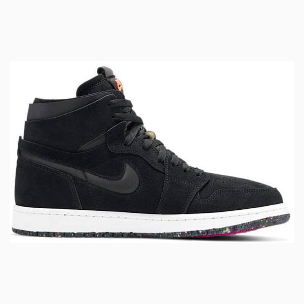 Black / Purple Nike Retro High Zoom Court Basketball Shoes Men's Air Jordan 1 | JD-603OF