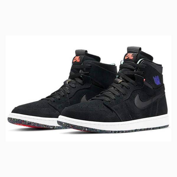 Black / Purple Nike Retro High Zoom Court Basketball Shoes Men's Air Jordan 1 | JD-603OF