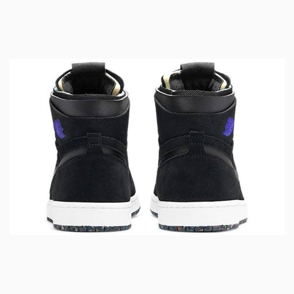 Black / Purple Nike Retro High Zoom Court Basketball Shoes Men's Air Jordan 1 | JD-603OF