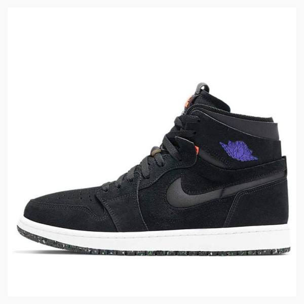 Black / Purple Nike Retro High Zoom Court Basketball Shoes Men\'s Air Jordan 1 | JD-603OF