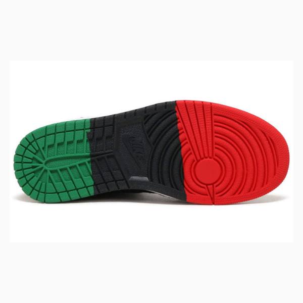 Black / Red / Green Nike Retro Flyknit History Month Basketball Shoes Men's Air Jordan 1 | JD-472GM