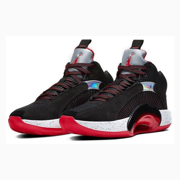 Black / Red Nike Bred Basketball Shoes Men's Air Jordan 35 | JD-802VI