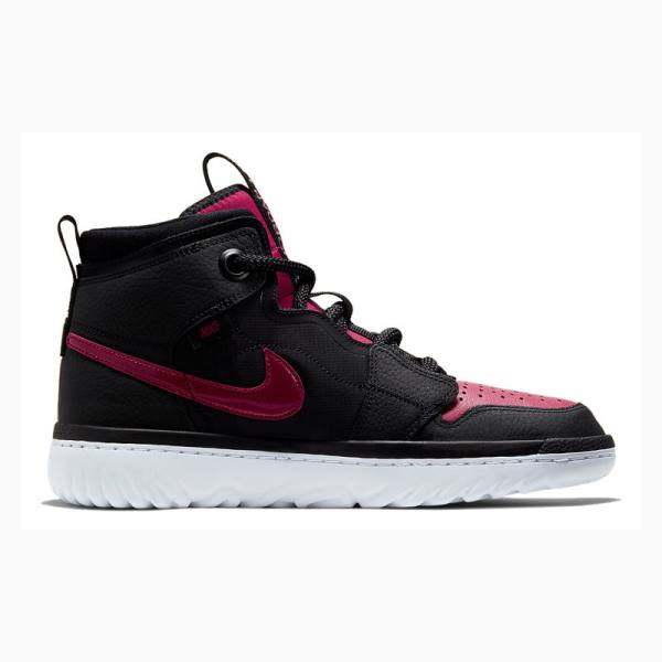 Black / Red Nike High React Noble Basketball Shoes Men's Air Jordan 1 | JD-407WT