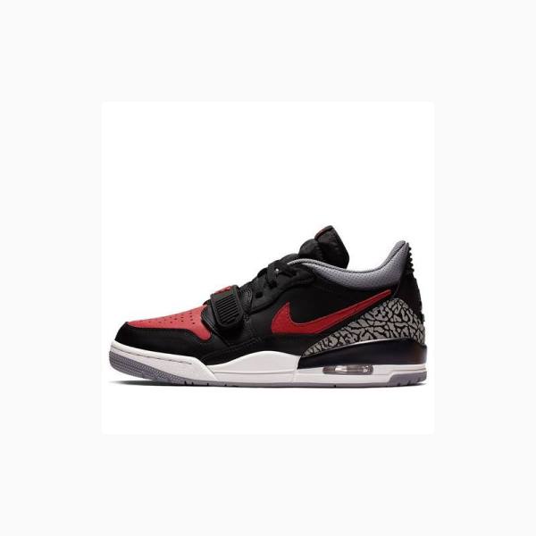 Black / Red Nike Legacy 312 Low Bred Cement Sneakers Men\'s Air Jordan | JD-318SQ