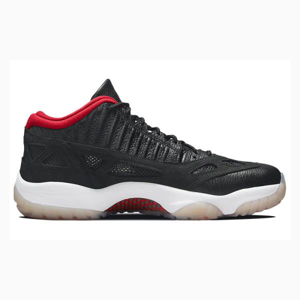 Black / Red Nike Low IE Bred Sneakers Men's Air Jordan 11 | JD-218KE