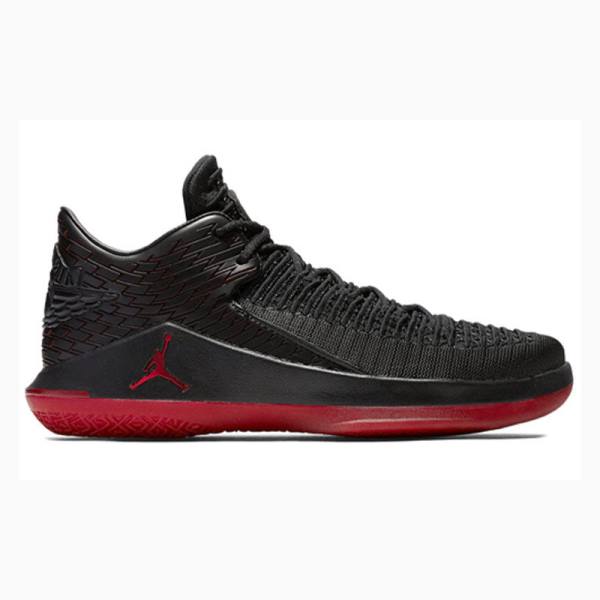 Black / Red Nike Low Last Shot Sneakers Men's Air Jordan 32 | JD-796MP