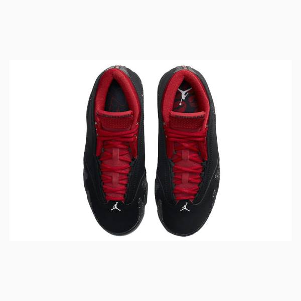 Black / Red Nike Low Red Lipstick Sneakers Women's Air Jordan 14 | JD-846BW