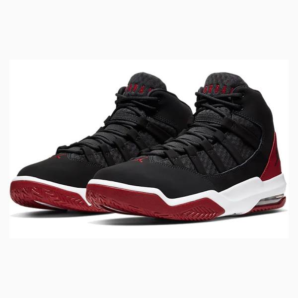 Black / Red Nike Max Aura Basketball Shoes Men's Air Jordan | JD-095XR