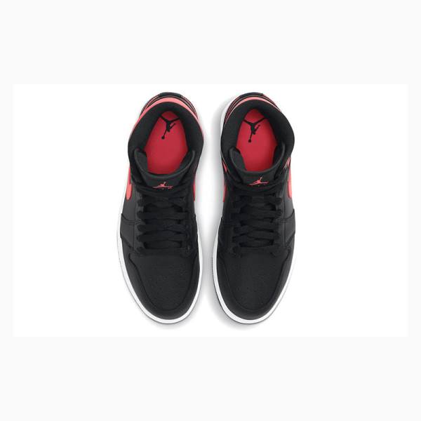 Black / Red Nike Mid Siren Basketball Shoes Women's Air Jordan 1 | JD-275JE