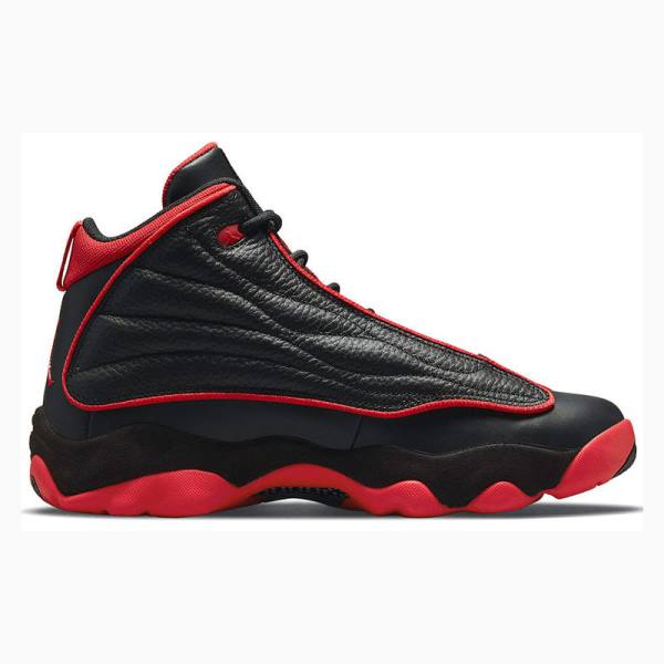 Black / Red Nike Pro Strong Bred Basketball Shoes Men's Air Jordan | JD-659RG