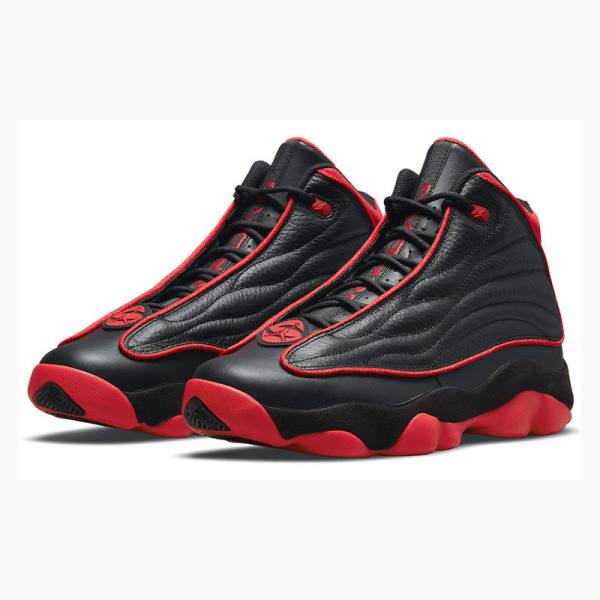 Black / Red Nike Pro Strong Bred Basketball Shoes Men's Air Jordan | JD-659RG