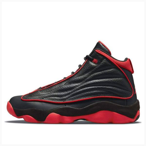 Black / Red Nike Pro Strong Bred Basketball Shoes Men\'s Air Jordan | JD-659RG