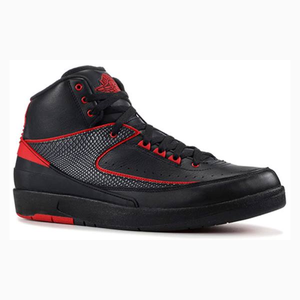 Black / Red Nike Retro Alternate Basketball Shoes Men's Air Jordan 2 | JD-031GB