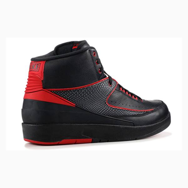 Black / Red Nike Retro Alternate Basketball Shoes Men's Air Jordan 2 | JD-031GB