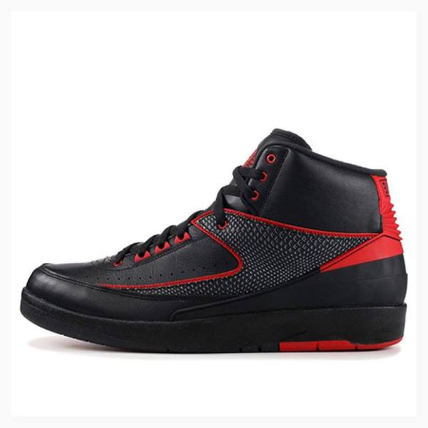 Black / Red Nike Retro Alternate Basketball Shoes Men\'s Air Jordan 2 | JD-031GB