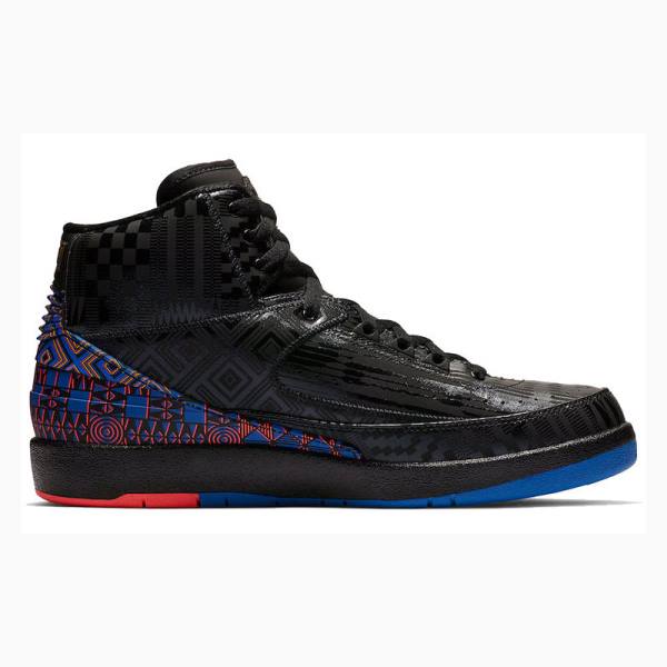 Black / Red Nike Retro BHM History Month Basketball Shoes Men's Air Jordan 2 | JD-813VP