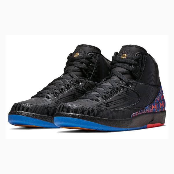 Black / Red Nike Retro BHM History Month Basketball Shoes Men's Air Jordan 2 | JD-813VP