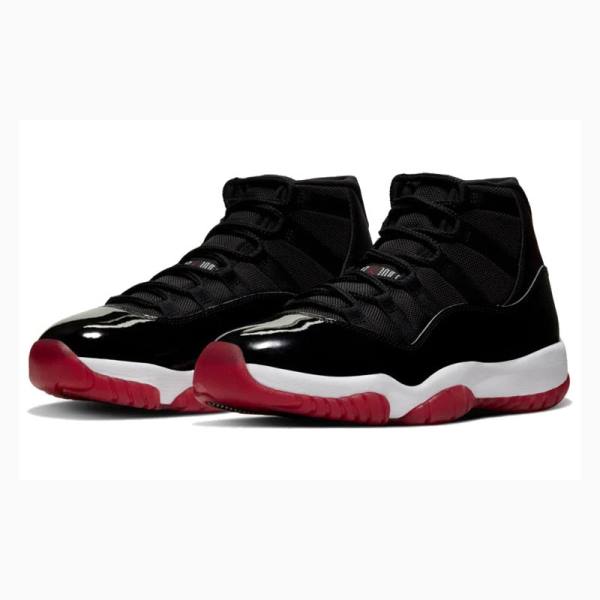 Black / Red Nike Retro Bred 2019 Bred Basketball Shoes Men's Air Jordan 11 | JD-107GZ