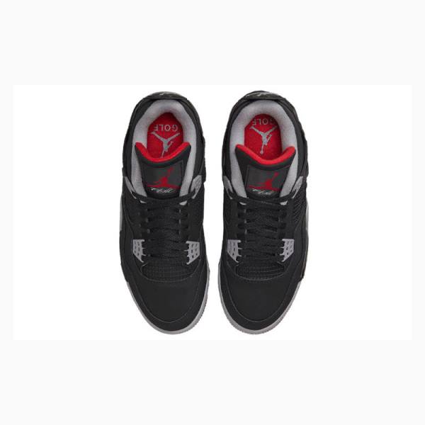 Black / Red Nike Retro Golf Bred Sneakers Men's Air Jordan 4 | JD-301XV