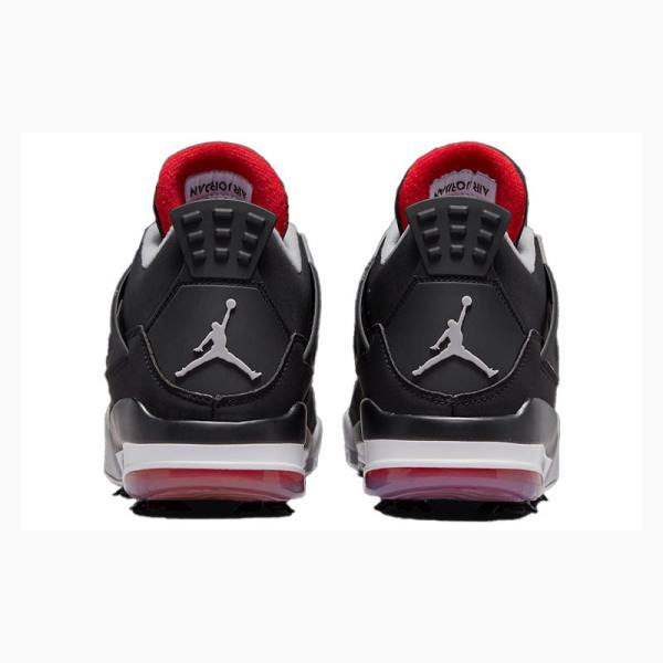 Black / Red Nike Retro Golf Bred Sneakers Men's Air Jordan 4 | JD-301XV