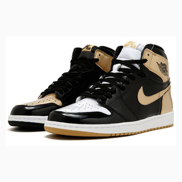 Black / Red Nike Retro High OG NRG ComplexCon - Gold Top 3 Basketball Shoes Men's Air Jordan 1 | JD-895PQ