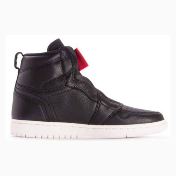 Black / Red Nike Retro High Zip 'Black' Phantom-Gym Basketball Shoes Women's Air Jordan 1 | JD-638IW