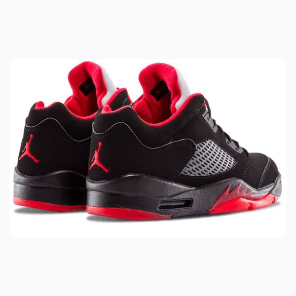 Black / Red Nike Retro Low Alternate 90 Sneakers Men's Air Jordan 5 | JD-461ON