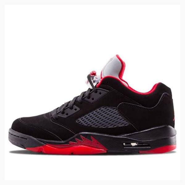 Black / Red Nike Retro Low Alternate 90 Sneakers Men\'s Air Jordan 5 | JD-461ON