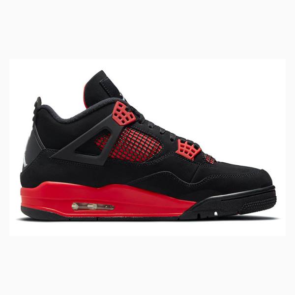 Black / Red Nike Retro Thunder Basketball Shoes Men's Air Jordan 4 | JD-738ZV