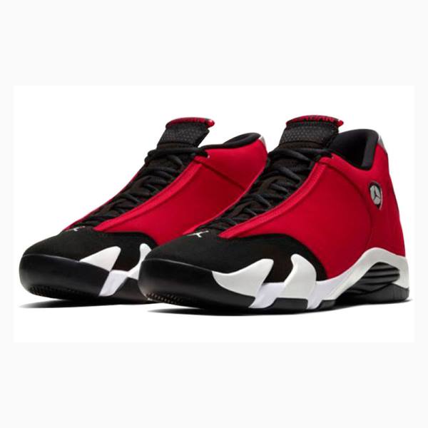 Black / Red Nike Retro Toro Basketball Shoes Men's Air Jordan 14 | JD-627GT