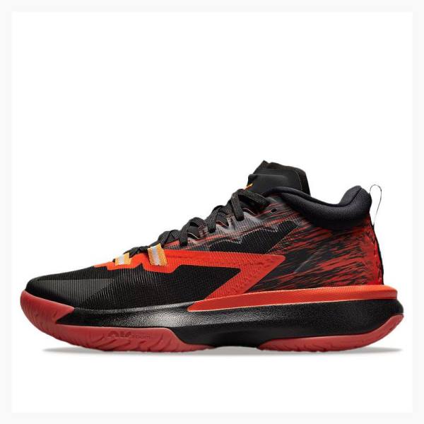 Black / Red Nike Zion 1 X Naruto Nine Tails Basketball Shoes Men\'s Air Jordan | JD-453DU