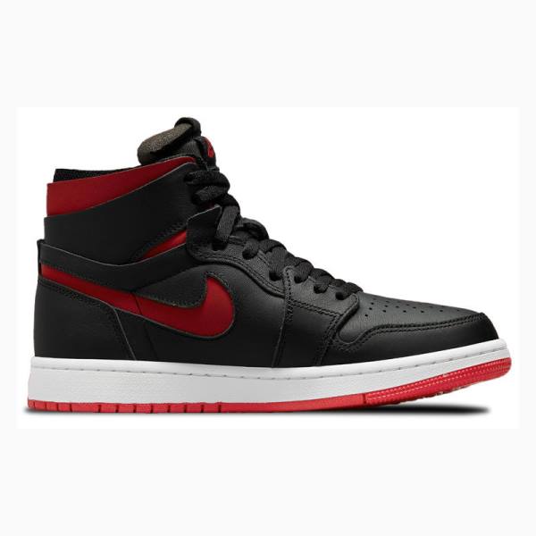 Black / Red Nike Zoom CMFT Bred Basketball Shoes Women's Air Jordan 1 | JD-731CU