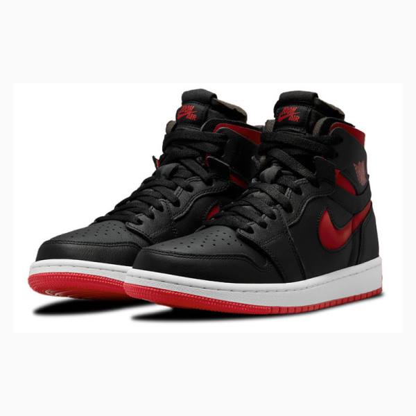 Black / Red Nike Zoom CMFT Bred Basketball Shoes Women's Air Jordan 1 | JD-731CU