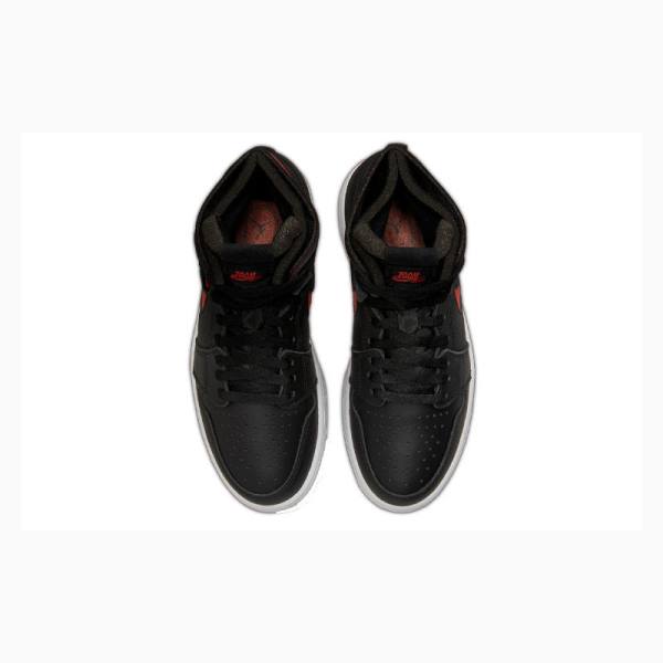 Black / Red Nike Zoom CMFT Bred Basketball Shoes Women's Air Jordan 1 | JD-731CU