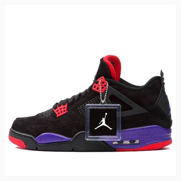 Black / Red / Purple Nike Retro NRG Raptors Basketball Shoes Men\'s Air Jordan 4 | JD-352EN