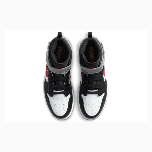 Black / Red / Silver Nike Flyease Particle Basketball Shoes Men's Air Jordan 1 | JD-805TR