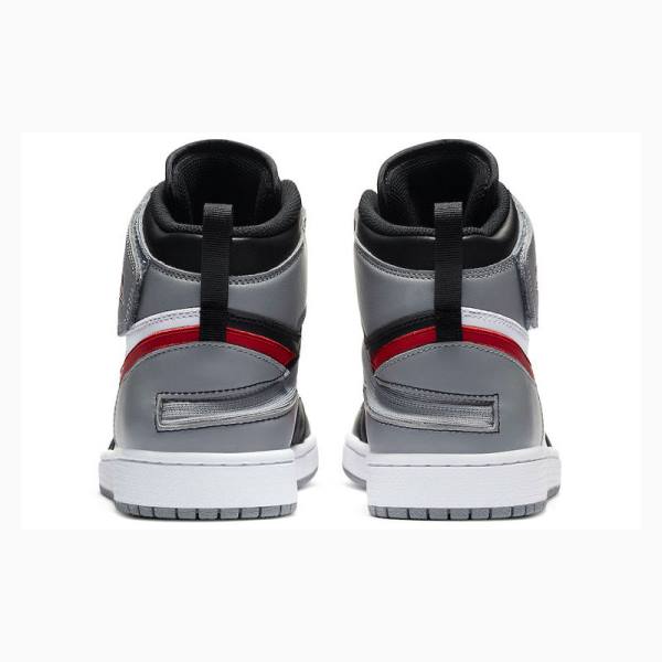 Black / Red / Silver Nike Flyease Particle Basketball Shoes Men's Air Jordan 1 | JD-805TR