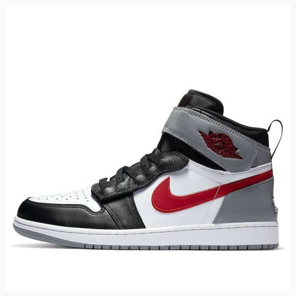 Black / Red / Silver Nike Flyease Particle Basketball Shoes Men\'s Air Jordan 1 | JD-805TR