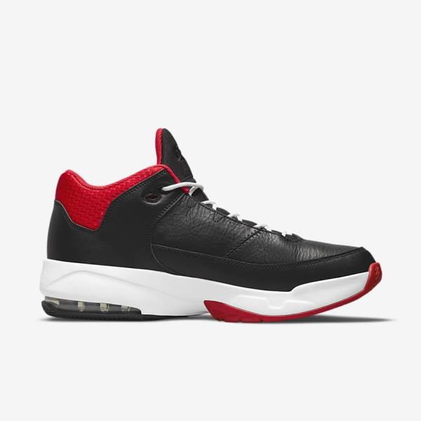 Black / Red / White Nike Max Aura 3 Basketball Shoes Men's Air Jordan | NK276EVK