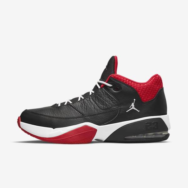 Black / Red / White Nike Max Aura 3 Basketball Shoes Men\'s Air Jordan | NK276EVK