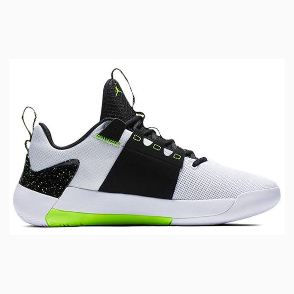 Black / White / Green Nike Zoom Zero Gravity Basketball Shoes Men's Air Jordan | JD-736NB