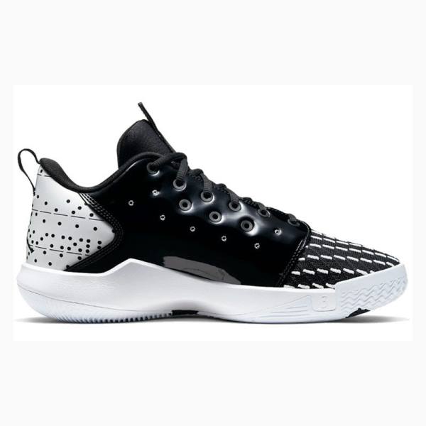 Black / White Nike CP3XII PF Basketball Shoes Men's Air Jordan 12 | JD-529BG