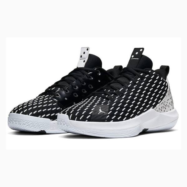 Black / White Nike CP3XII PF Basketball Shoes Men's Air Jordan 12 | JD-529BG