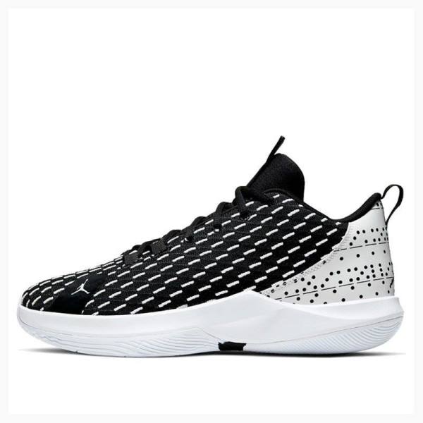 Black / White Nike CP3XII PF Basketball Shoes Men\'s Air Jordan 12 | JD-529BG