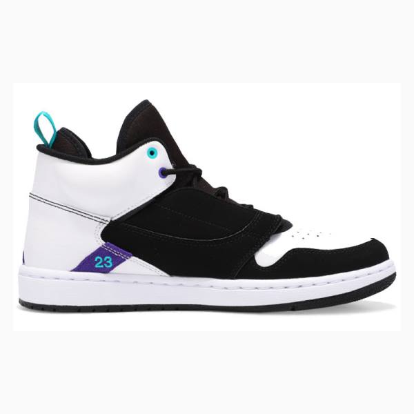 Black / White Nike Fadeaway Basketball Shoes Men's Air Jordan | JD-012PX