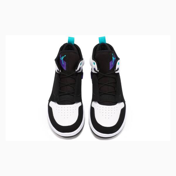 Black / White Nike Fadeaway Basketball Shoes Men's Air Jordan | JD-012PX