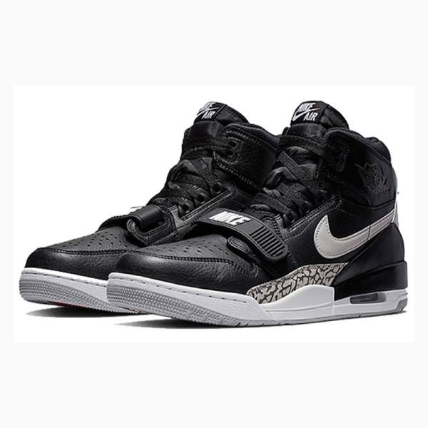 Black / White Nike Legacy 312 Basketball Shoes Men's Air Jordan | JD-506ZF